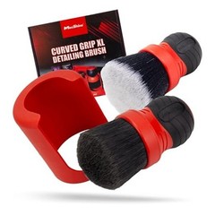 Universal Red & Gray Ultra-Soft Large Bristle Brush with Storage Rack | Combo