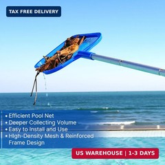 Pool Net – Pool Skimmer Net with 5 Section Detachable Poles, 22.2 »- 59.1 », Ski
