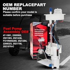 Fuel Pump Assembly Compatible with Polaris RZR 900/900 EPS/900 S 47-1001