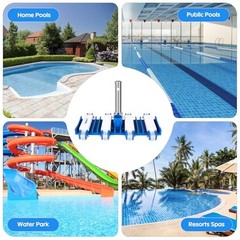 Pool Vacuum Head, Manual Cleaning Vacuum with Wheels 14 » Heavy Duty Handle