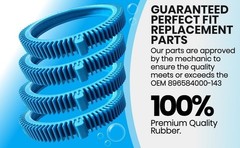 Front Rear Tires for Pool Cleaner Poolvergnuegen Repl# 896584000143 896584000082