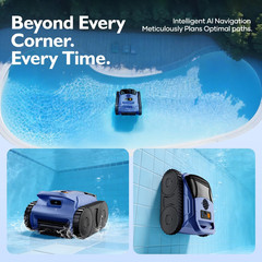 [2026 Release] Automatic Robotic Pool Vacuum for Inground & above Ground Pools,