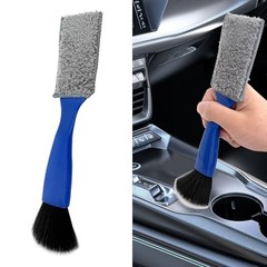 Universal 2 in 1 Duster for Car Clean, Car Vent Cleaner, Double Head Blue