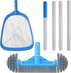 Kit de limpieza de piscinas de 3 piezas cepillo de piscina de 12,5 » con extremo