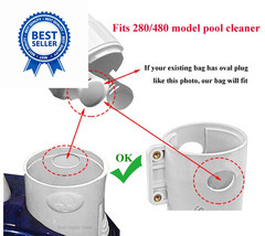 ATIE K13 Pool Cleaner All Purpose Bag with Zipper Enclosure Replacement White