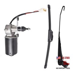 12V Electric Windshield Wiper Motor Hard Coated Kit Replacement for Polaris