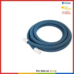 Pool Vacuum Hose 18 ft x 1.25 Inch Abrasion Resistant UV Protected Blue