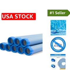 Effortless Pool Maintenance with 26 Feet Vacuum Hose – 1.5 Inch Cuffs Included