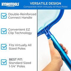 8039 Premium Extra Strong Leaf Skimmer Net Head Cleaner for Swimming Pool Spa Fo