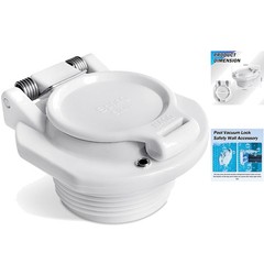 Free Rotating Vacuum Lock Wall Fitting for Hayward/Zodiac – White Accessory