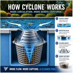 Cyclone Skimmer Booster – Improves Pool Cleaning