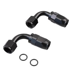 90 Degree Aluminum Swivel Hose End Fitting for Braided CPE Fuel 8AN 90Degree