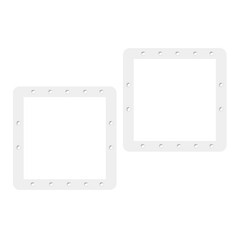 Pack of 2 Swimming Pool Skimmer Gaskets Heavy Duty Rubber Seals for Pump Systems