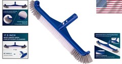 POOLAZA Pool Brush, 17.5 » Pool Brush Head for Inground Pools & Above-Ground …