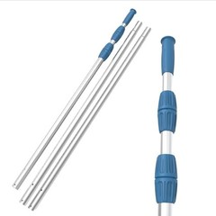 15ft Heavy Duty Telescopic Pool Pole – Adjustable Aluminum, Fits Vacuum & Net, A