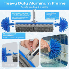 Pool Cleaning Kit with Telescopic Pole, Pool Net with Pole & Dual Skimmers – Pre