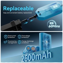 Cordless Pool Vacuum with Telescopic Pole, Powerful 30 GPM Suction, Advanced …