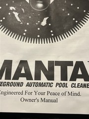 MANTA Above Ground Automatic Pool Cleaner User Manual Instructions Guide