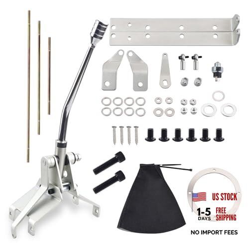 Transmission Shifter Set Turbo 350 Automatic Shifter Kit with 12&Prime; Stick, Fit