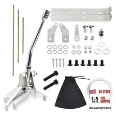 Transmission Shifter Set Turbo 350 Automatic Shifter Kit with 12&Prime; Stick, Fit