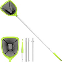 Swimming Pool Skimmer Net 57 inches, Leaf Rake Net with 4 Section Telescopic …