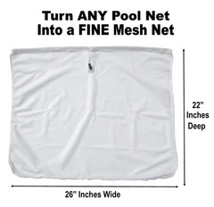 Fine Mesh Pool Net Skimmer Insert Transforms Any Deep Net Into Accessories 1PC