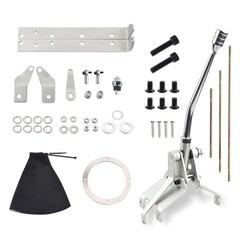 Transmission Shifter Set Turbo 350 Automatic Shifter Kit with 12&Prime; Stick, Fit