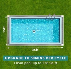 WINNY Cordless Robotic Swimming Pool Cleaner-WPC-AMUS-013 -60 Minutes Per Charge