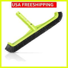 Pool Brush Head, Scrub Brush with Nylon Bristles,Curved Ends High-Efficiency…