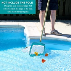 Heavy Duty Pool Skimmer Net – Fine Mesh Leaf Rake, Fast Cleaning Tool for Debris