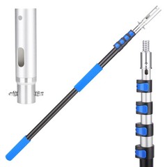 16FT Pool Pole Aluminum Telescopic Extension Pole,Suitable for Above-Ground/I…