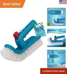 180° Rotating Pool Brush Head – Durable Corner Cleaner for Spas and Pools