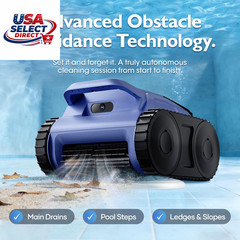 Automatic Robotic Pool Vacuum Cleaner for Inground & Above Ground Pools