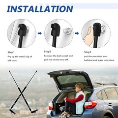 PM4021LR Tailgate Struts for Subaru Crosstrek 2018-2023 2.0L 2.5L Bracket