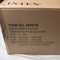 Intex 28001E Swimming Pool Automatic Vacuum Cleaner With One Hose New In Box