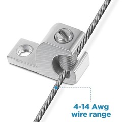 40pcs Aluminum Pool Bonding Lug – Corrosion-Resistant Grounding Connector for