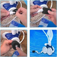 12-Pack High Density Pool Cleaner Sweep Hose Scrubber for Zodiac Polaris Models