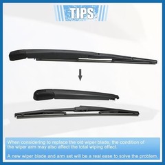 Rear Windshield Wiper Blade Arm Replacement Set OEM Quality Fit for Lexus