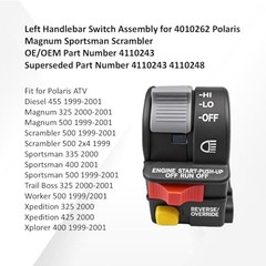 Left Handlebar Switch Assembly Replacement for Polaris Magnum, Sportsman,