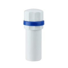 Pool Central 1� White Blue Deluxe Handle for Adjustable Telescopic Pool Poles