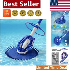 High Efficiency Automatic Pool Vacuum with Free 33FT Hoses – Quiet Operation