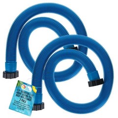 U.S. Pool Supply Above Ground Pool Hose 1.5&Prime; Diameter x 59&Prime;, Blue, 2 Pack