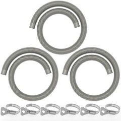 Poolvio Pool Hoses For Above Ground Pools 1.25 Diameter X 59 Long 3-Pack Heavy