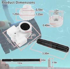 Left Right Drive Kit 360289 360290 for Kreepy Krauly Rebel Warrior Pool Cleaners