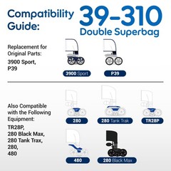 « 3900 Sport Pool Cleaner Bags Double Chamber Design for 3900, P39, 480, 280