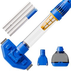 Cordless Pool Vacuum with Strong Suction, Rechargeable Handheld Navy Blue