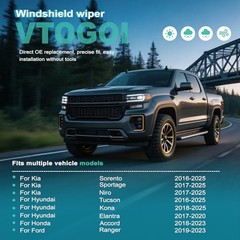 OEM Quality 26 »+16 » Windshield Wiper Blades – Premium All-Seasons J-Hook
