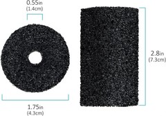 Pool Hose Tail Scrubbers,12 Pack Tail Sweeps Scrubber Replacement High Density S