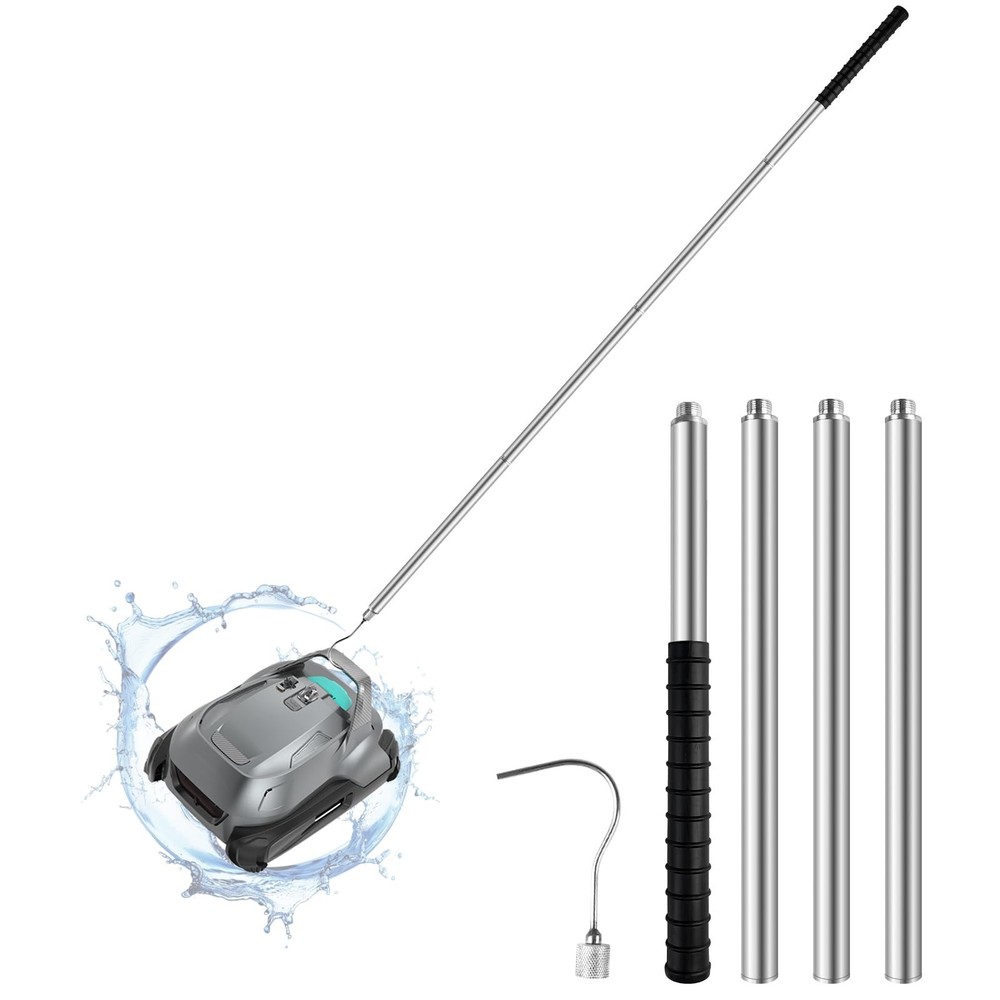 Pool Retrieval Hook with 70 Inch Adjustable Stainless Pole, Detachable Steel …