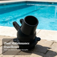 Pool Hose Swivel Through-Holes Synthetic Cleaner Connector Part Matte Finish